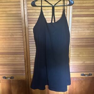 HALARA Black Strappy Mini Slip Dress